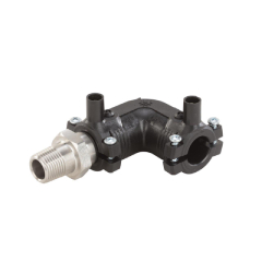 Elbow 90° transition PE/stainless steel FE PE100