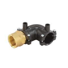 Transition 90° elbow PE/brass FI PE100