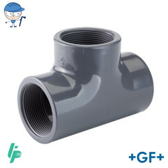 Threaded tee 90° PVC-U