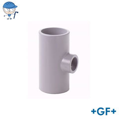 Tee 90° reducing PVC-C