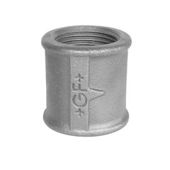Socket, right and left hand thread, galvanized