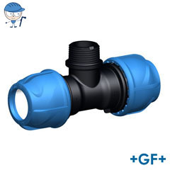 90° Tee with threaded male off take iJoint